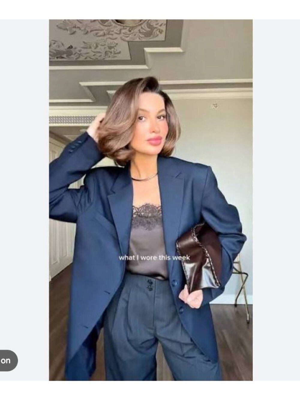ZaraβWomens Blazer Suit Jacket XS Navy blue oversized fit 8372/374 NWT